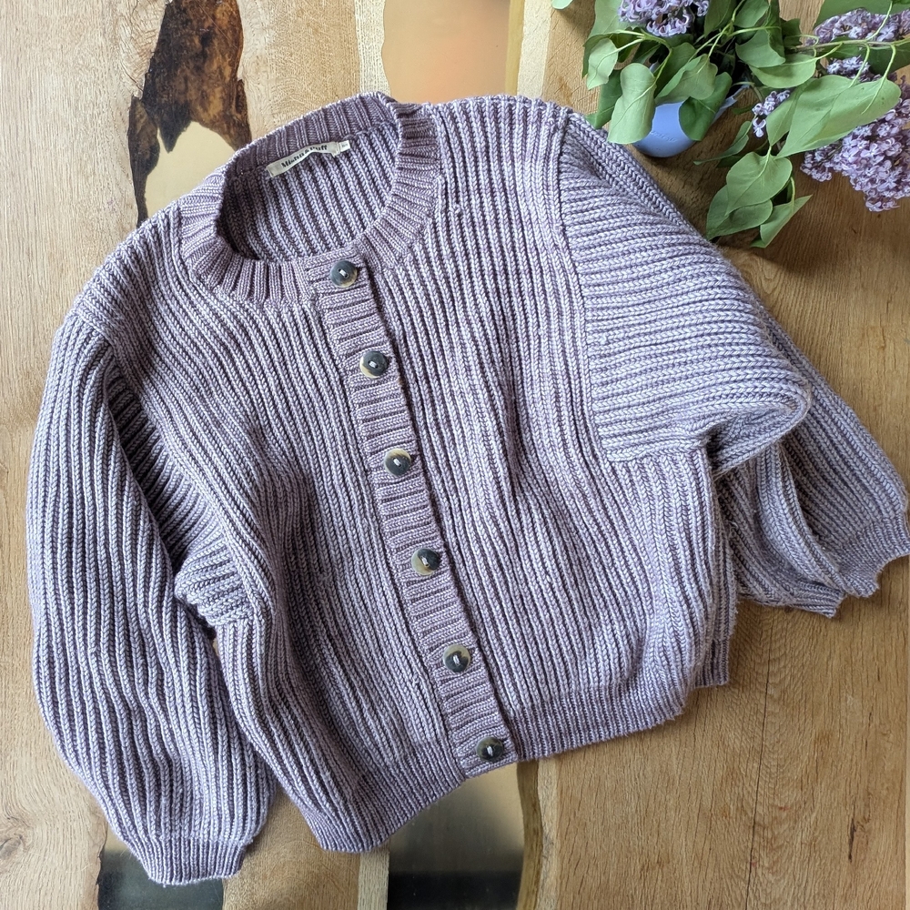 Women's Ribbed Knit Cardigan Sweater